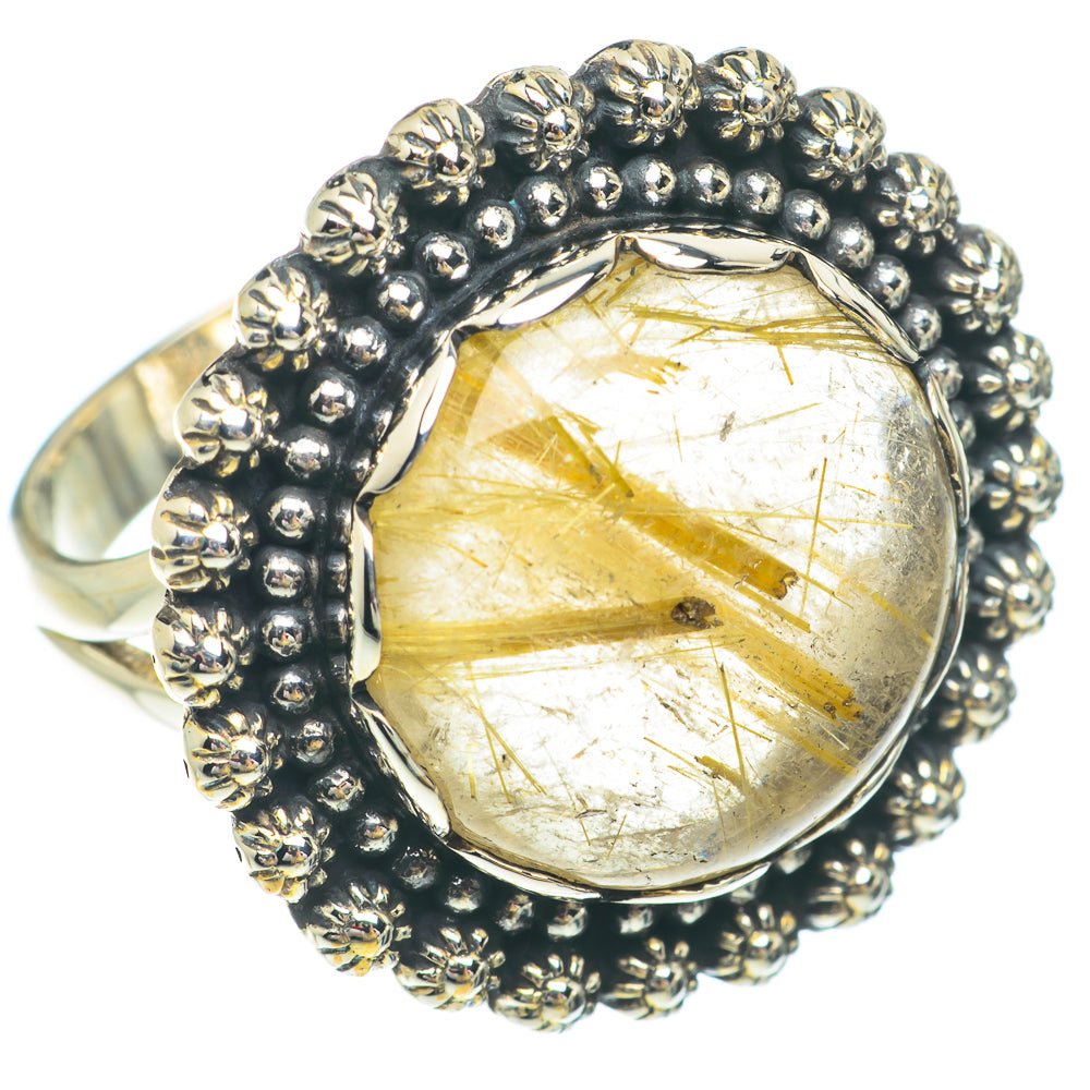 Rutilated Quartz Rings handcrafted by Anasilvercos - RING65610