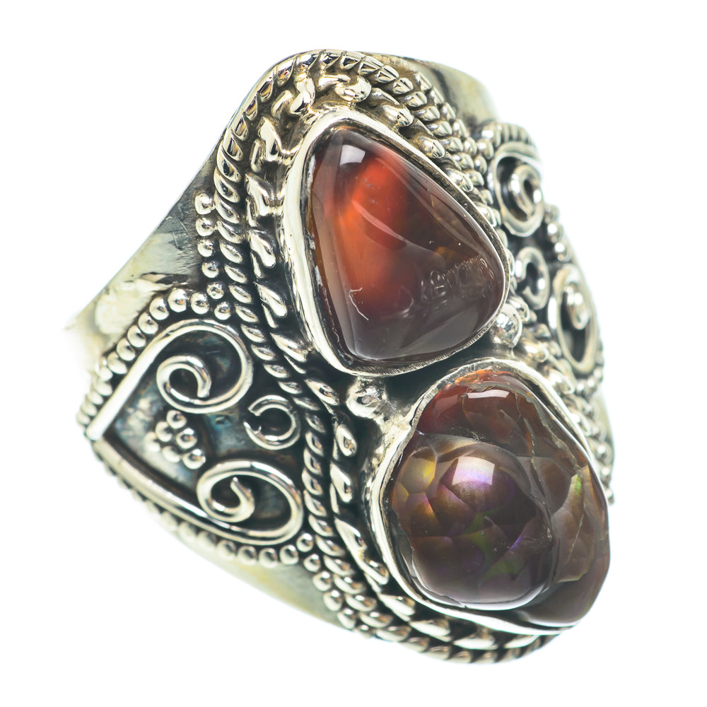 Mexican Fire Agate Rings handcrafted by Anasilvercos - RING65633
