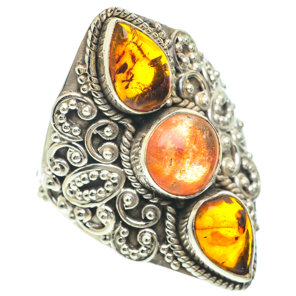 Sunstone Rings handcrafted by Anasilvercos - RING65634
