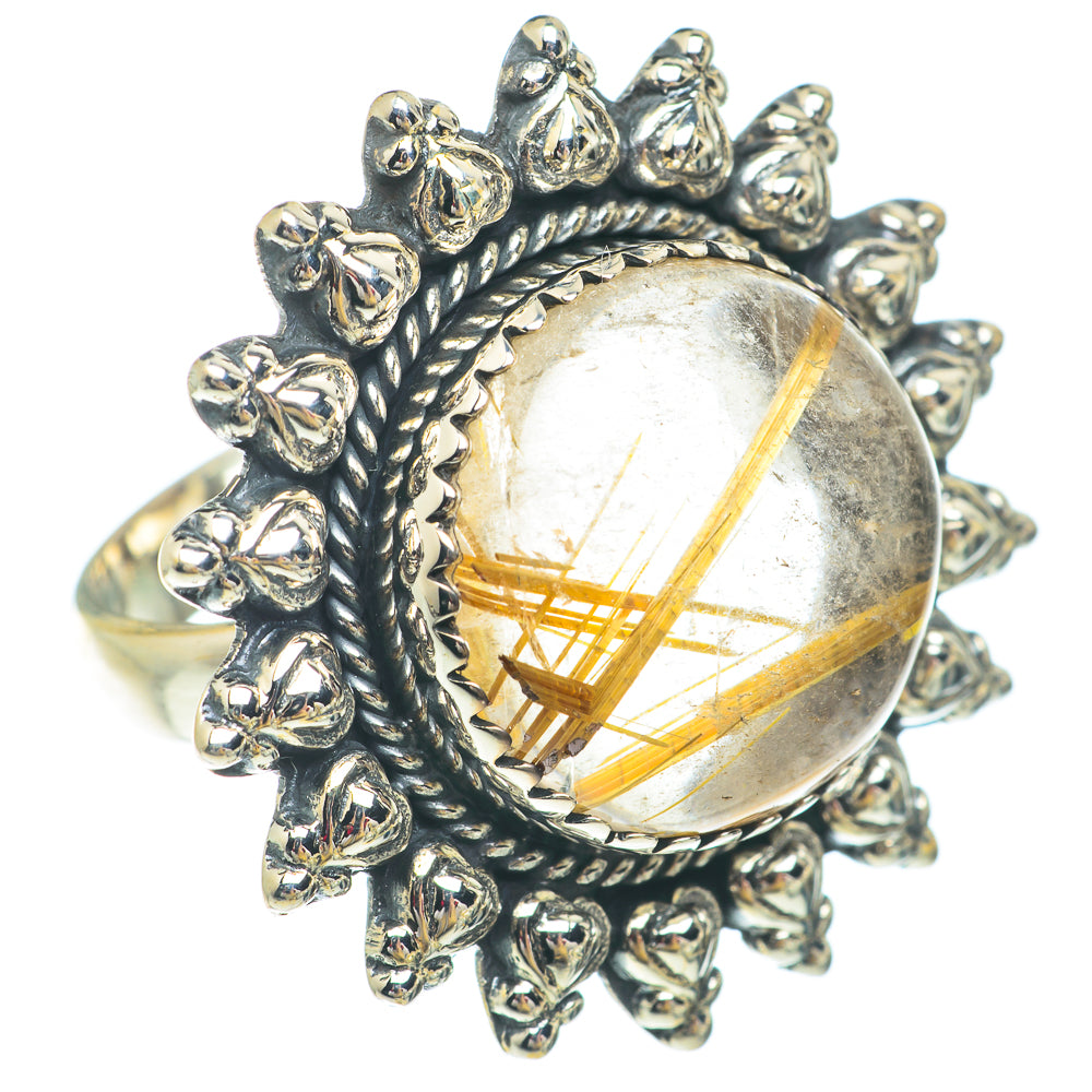 Rutilated Quartz Rings handcrafted by Anasilvercos - RING65639