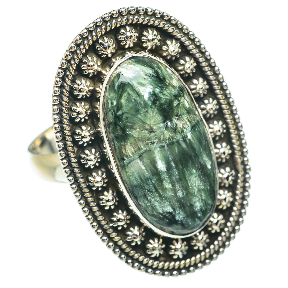 Seraphinite Rings handcrafted by Anasilvercos - RING65652