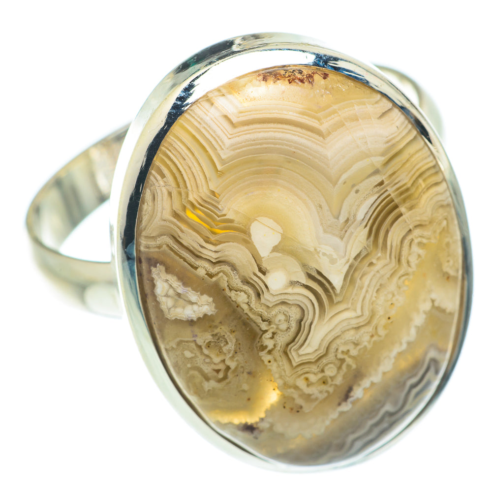 Laguna Lace Agate Rings handcrafted by Anasilvercos - RING65664 - Photo 2