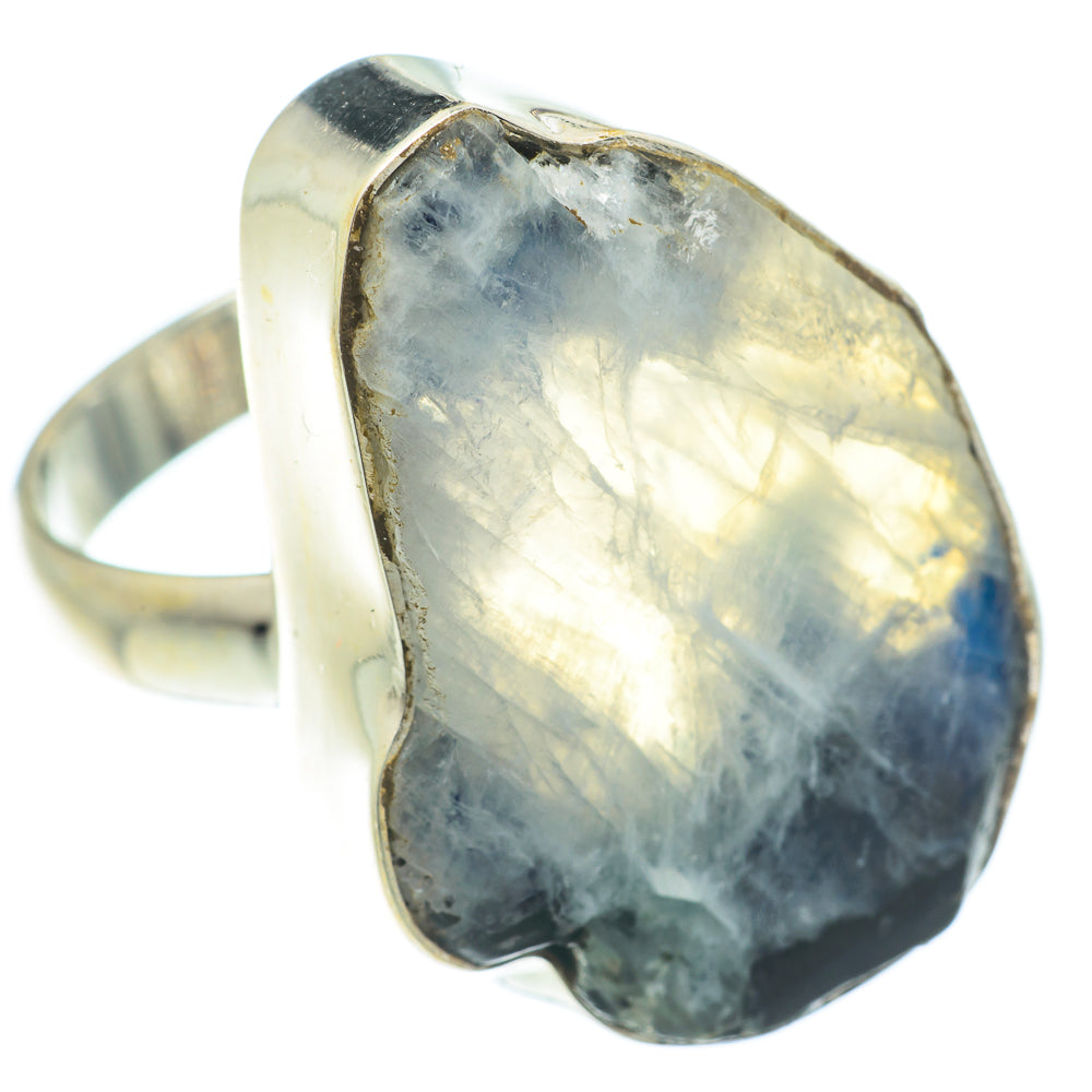 Rainbow Moonstone Rings handcrafted by Anasilvercos - RING65667