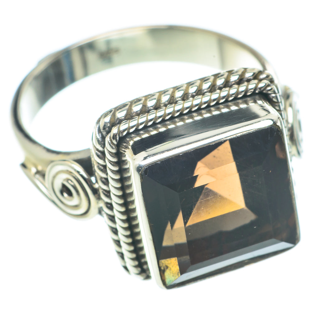 Smoky Quartz Rings handcrafted by Anasilvercos - RING65678