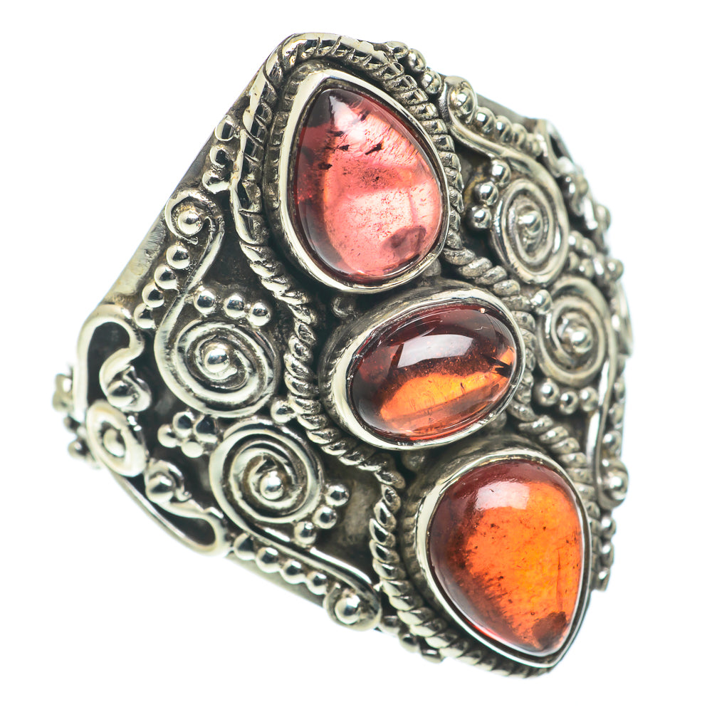 Garnet Rings handcrafted by Anasilvercos - RING65685