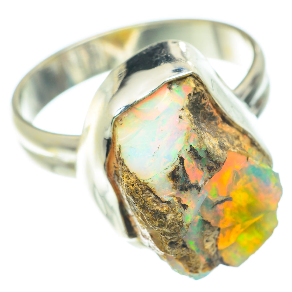 Ethiopian Opal Rings handcrafted by Anasilvercos - RING65699