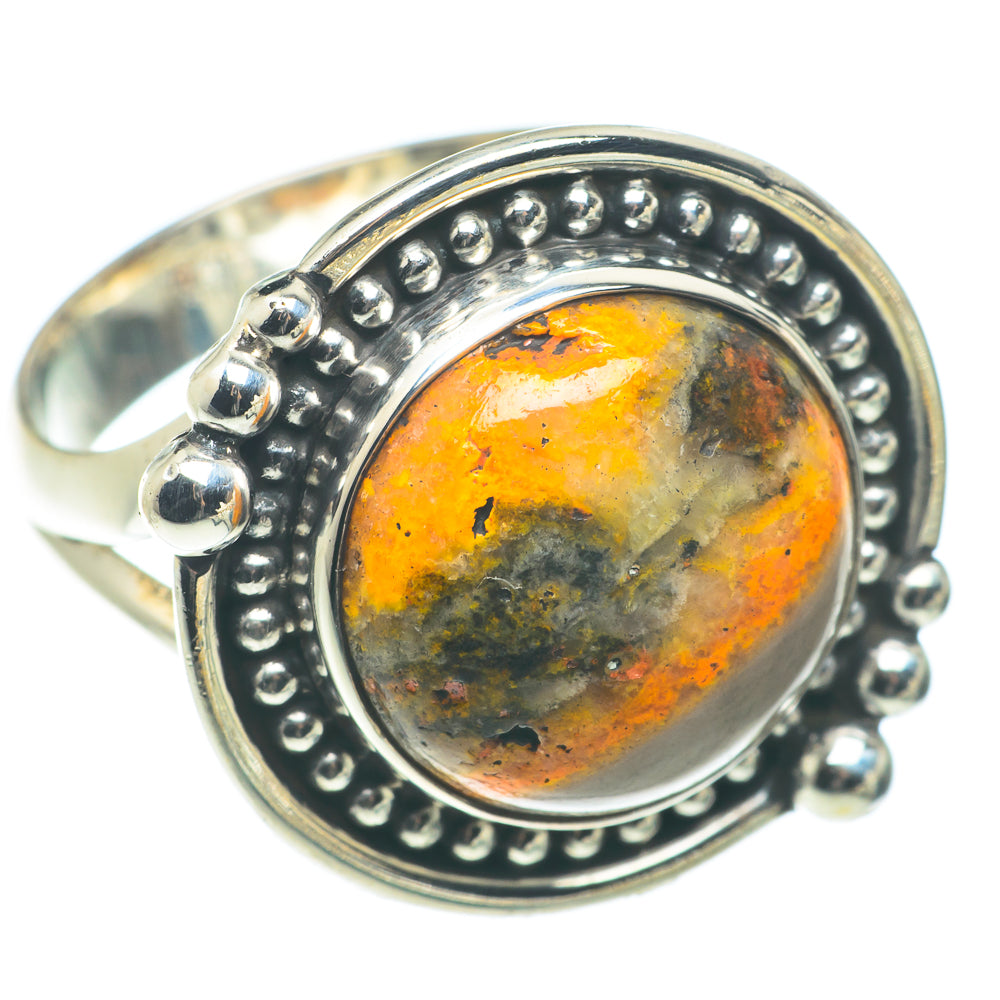 Bumble Bee Jasper Rings handcrafted by Anasilvercos - RING65701
