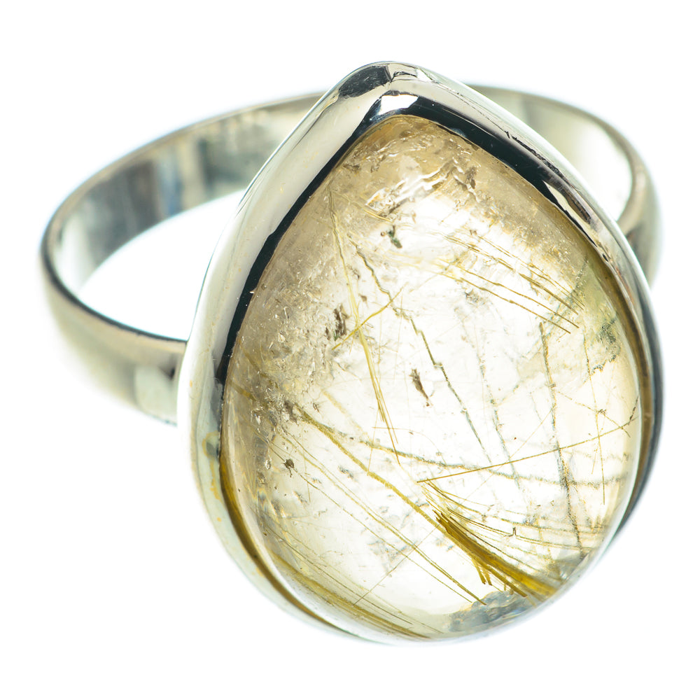 Rutilated Quartz Rings handcrafted by Anasilvercos - RING65720