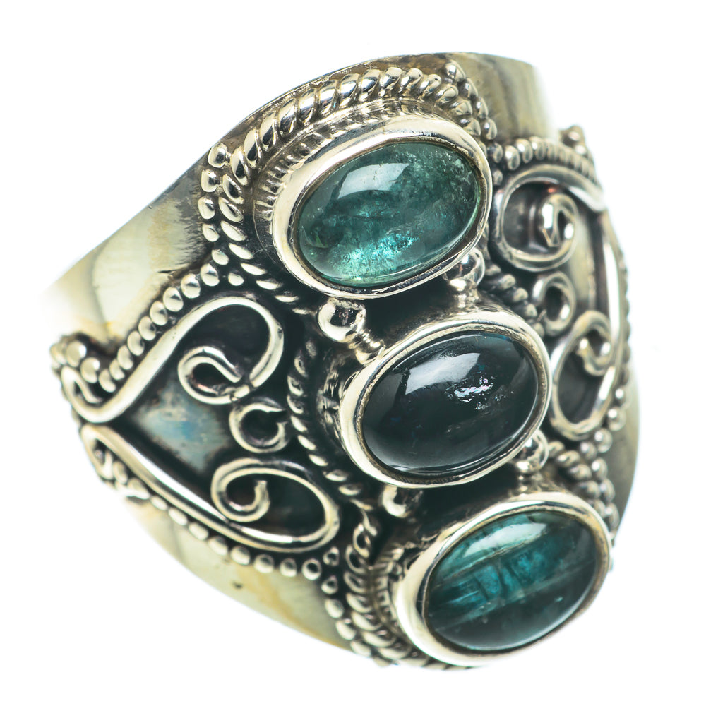 Green Tourmaline Rings handcrafted by Anasilvercos - RING65735