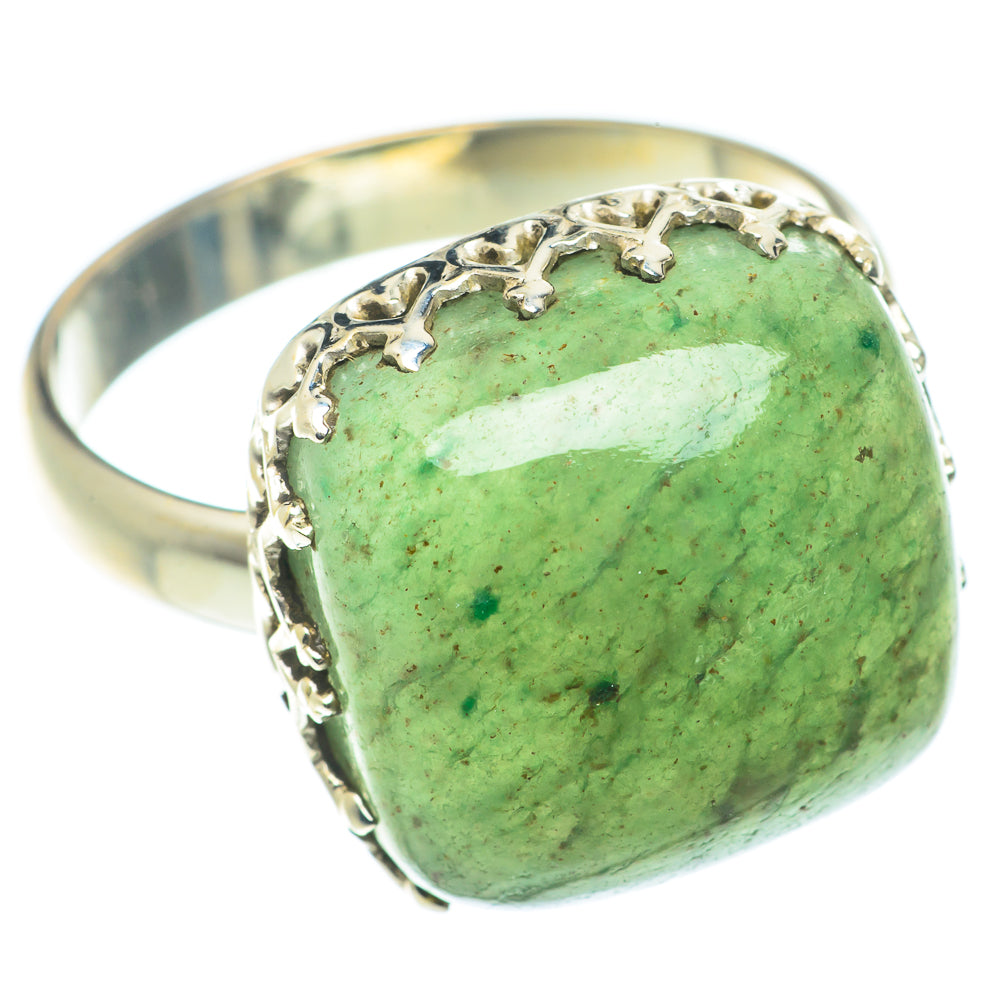 Green Aventurine Rings handcrafted by Anasilvercos - RING65737