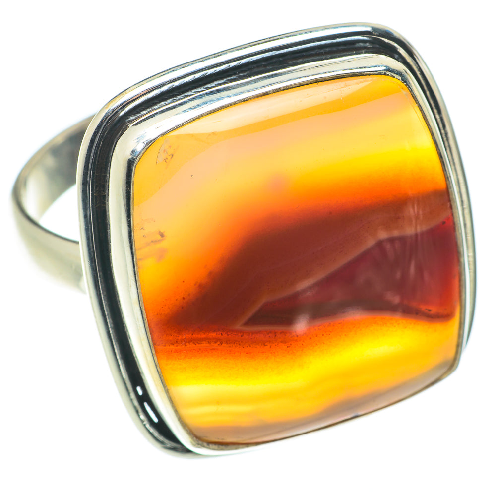 Botswana Agate Rings handcrafted by Anasilvercos - RING65742