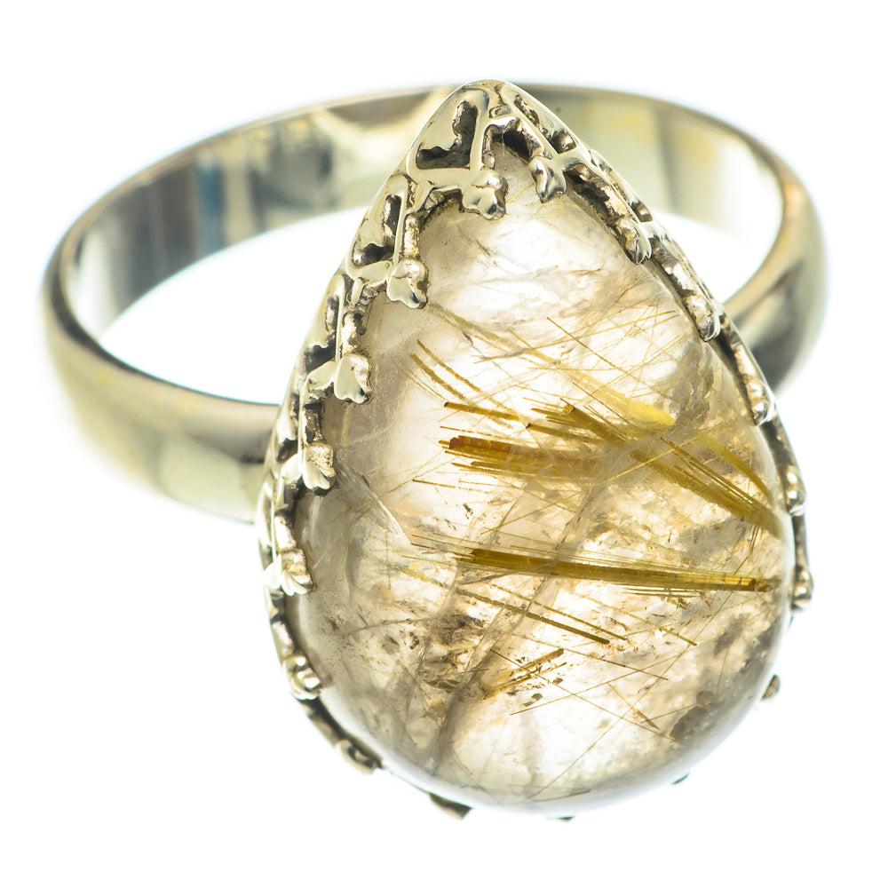 Rutilated Quartz Rings handcrafted by Anasilvercos - RING65752