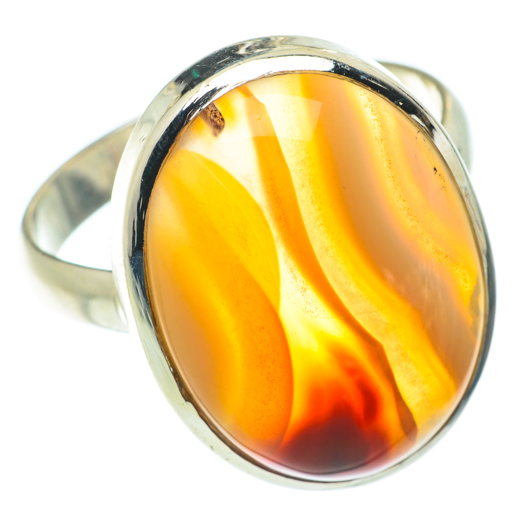Botswana Agate Rings handcrafted by Anasilvercos - RING65770