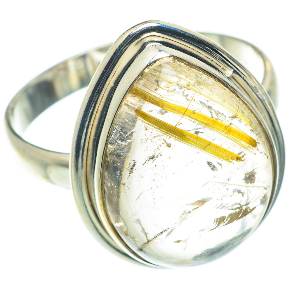Rutilated Quartz Rings handcrafted by Anasilvercos - RING65777