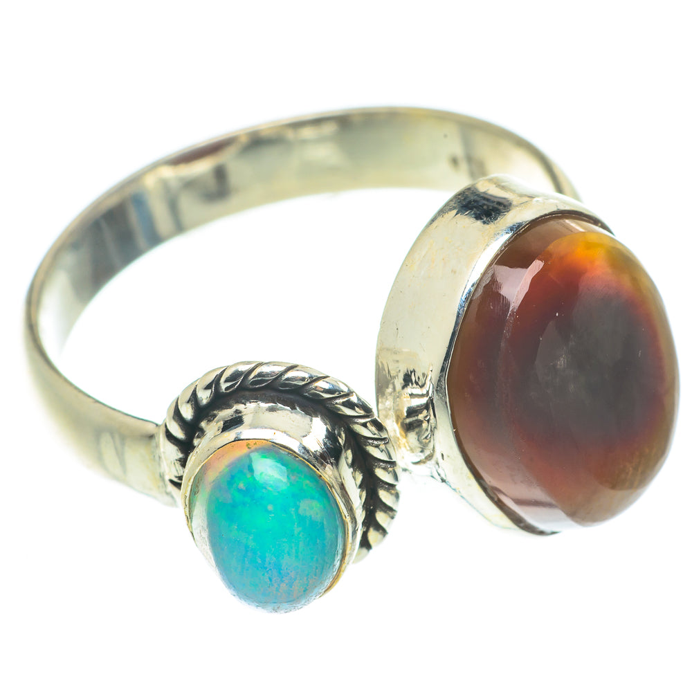 Mexican Fire Agate Rings handcrafted by Anasilvercos - RING65785