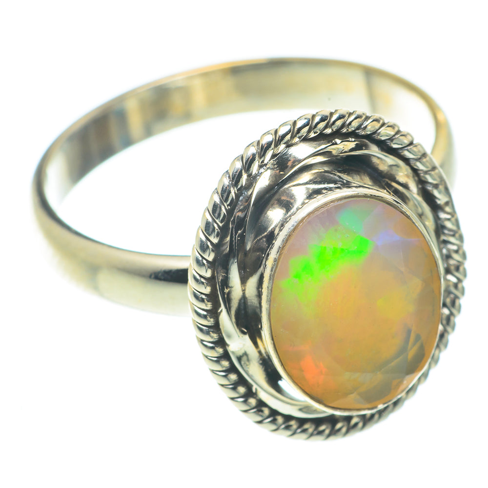 Ethiopian Opal Rings handcrafted by Anasilvercos - RING65811