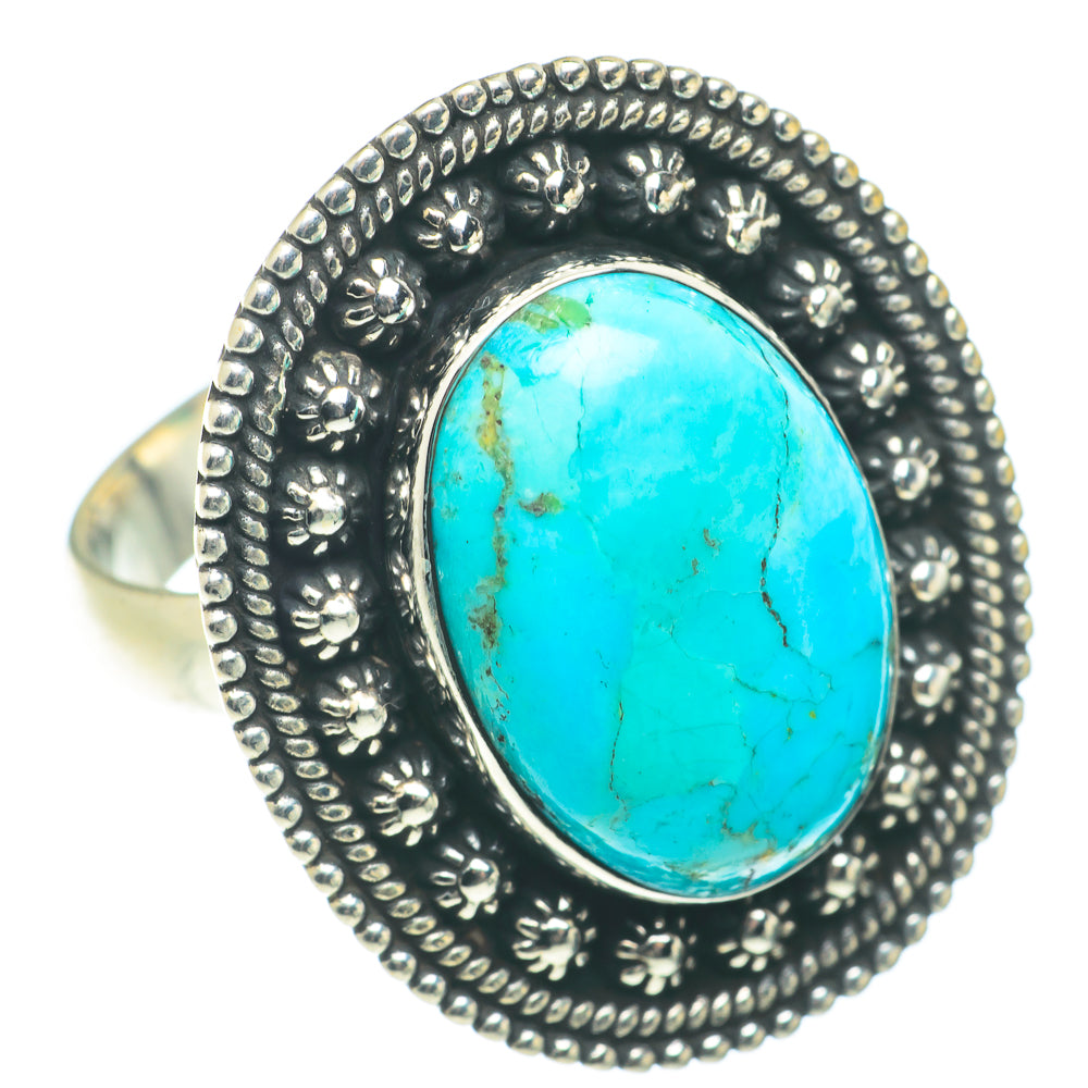 Arizona Turquoise Rings handcrafted by Anasilvercos - RING65814