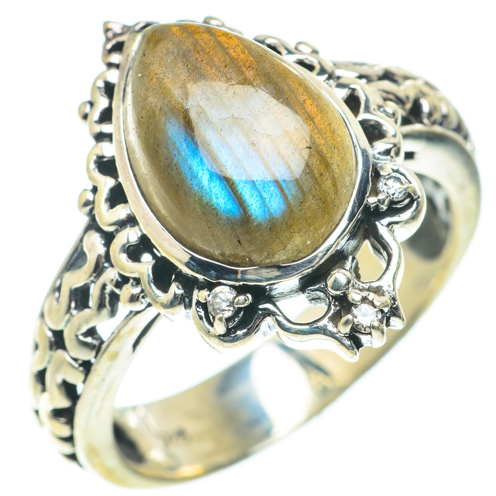 Labradorite Rings handcrafted by Anasilvercos - RING65815