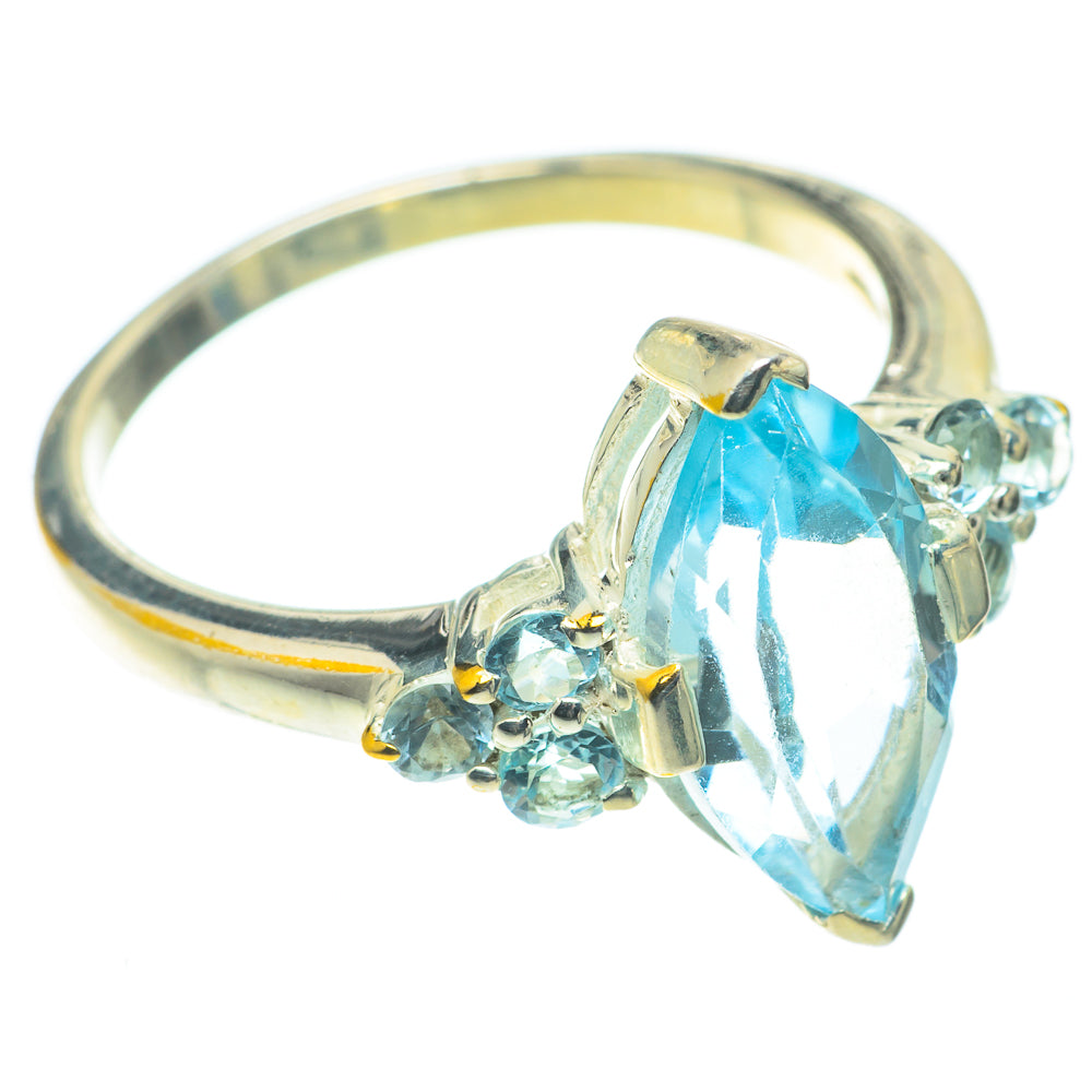 Blue Topaz Rings handcrafted by Anasilvercos - RING65816
