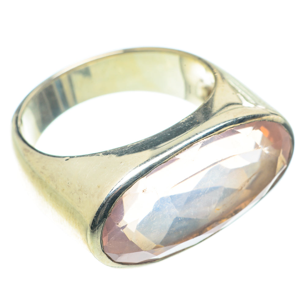 Rose Quartz Rings handcrafted by Anasilvercos - RING65823