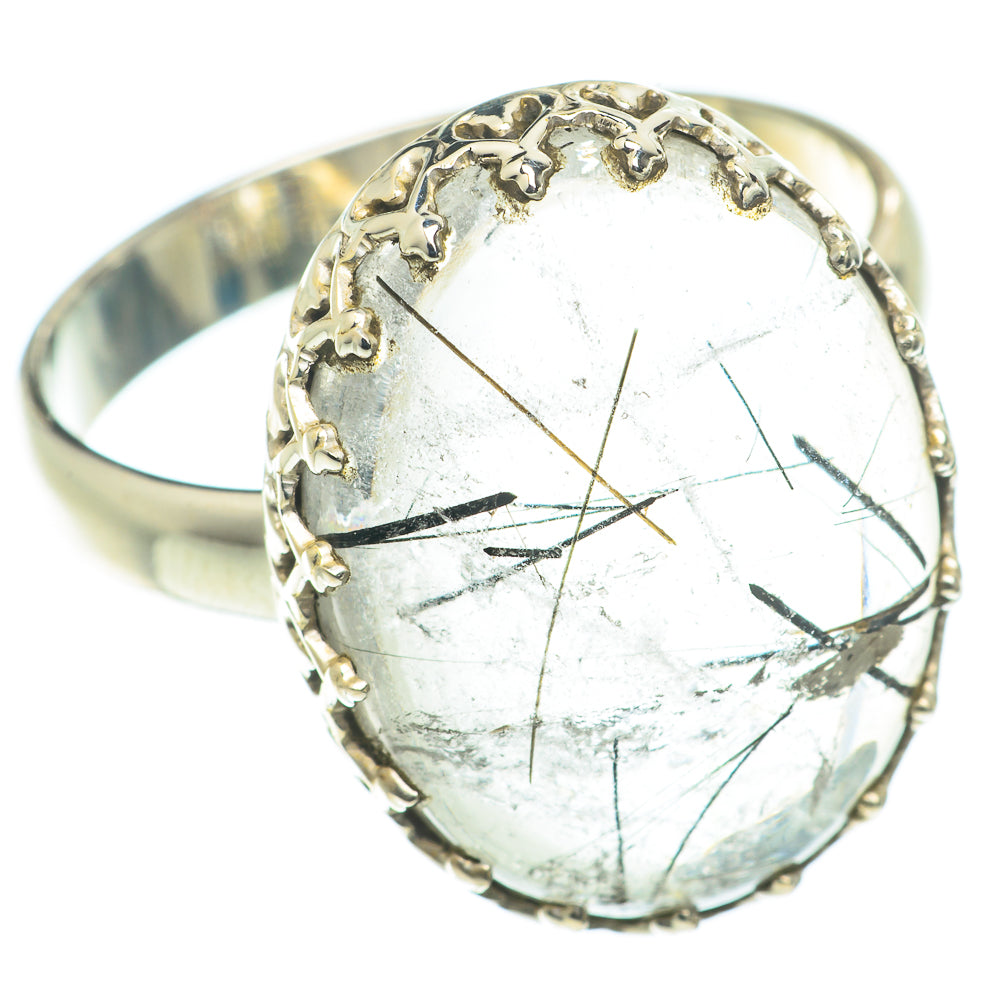 Tourmalinated Quartz Rings handcrafted by Anasilvercos - RING65830
