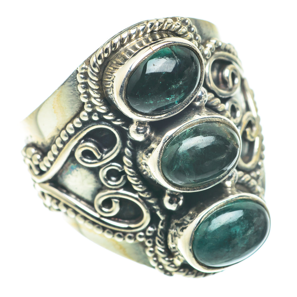 Green Tourmaline Rings handcrafted by Anasilvercos - RING65832