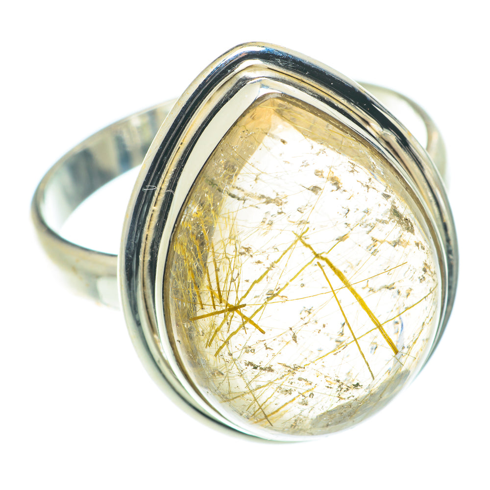 Rutilated Quartz Rings handcrafted by Anasilvercos - RING65846