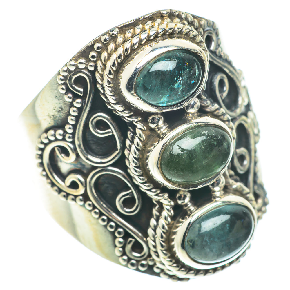Green Tourmaline Rings handcrafted by Anasilvercos - RING65855
