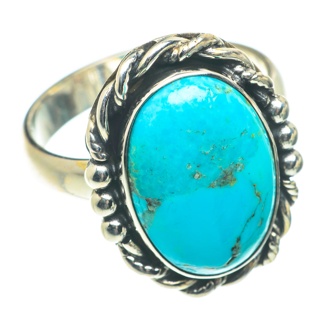 Arizona Turquoise Rings handcrafted by Anasilvercos - RING65856