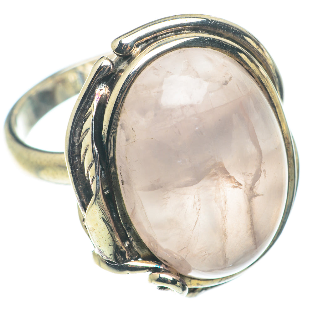 Rose Quartz Rings handcrafted by Anasilvercos - RING65866