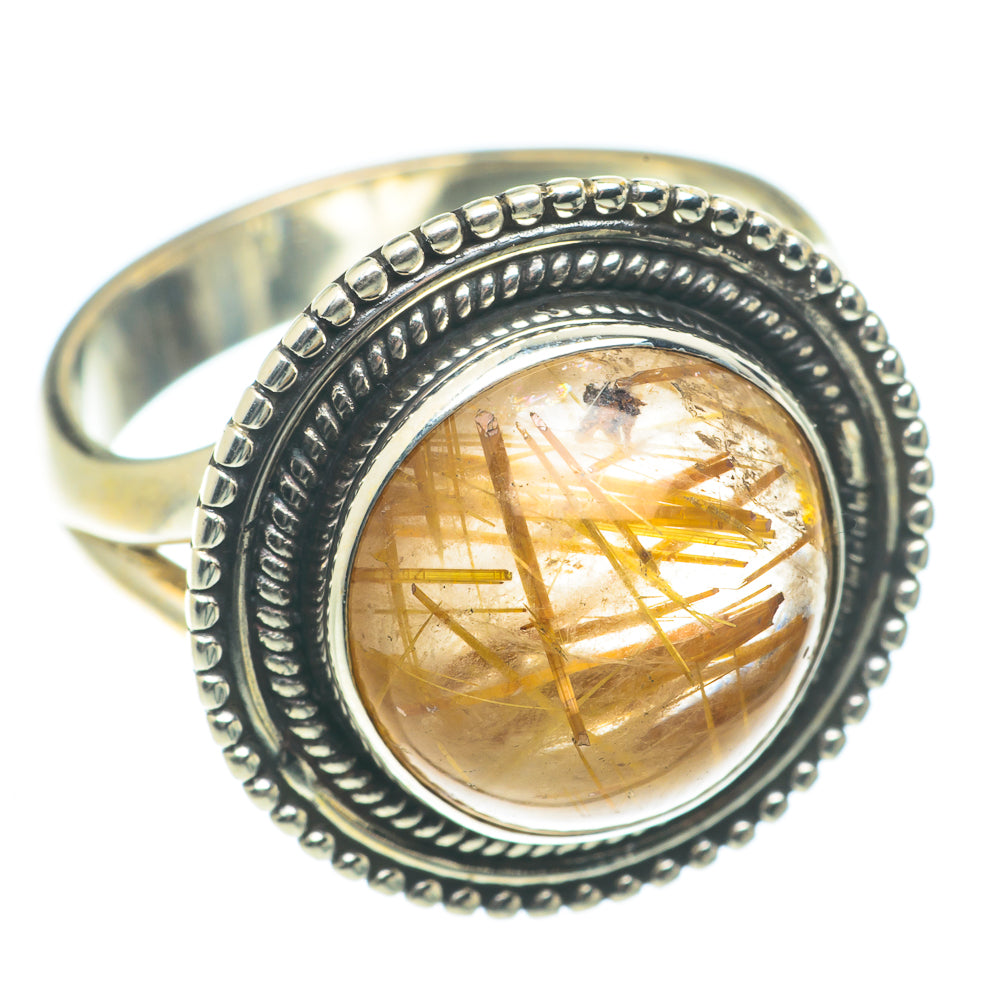 Rutilated Quartz Rings handcrafted by Anasilvercos - RING65870