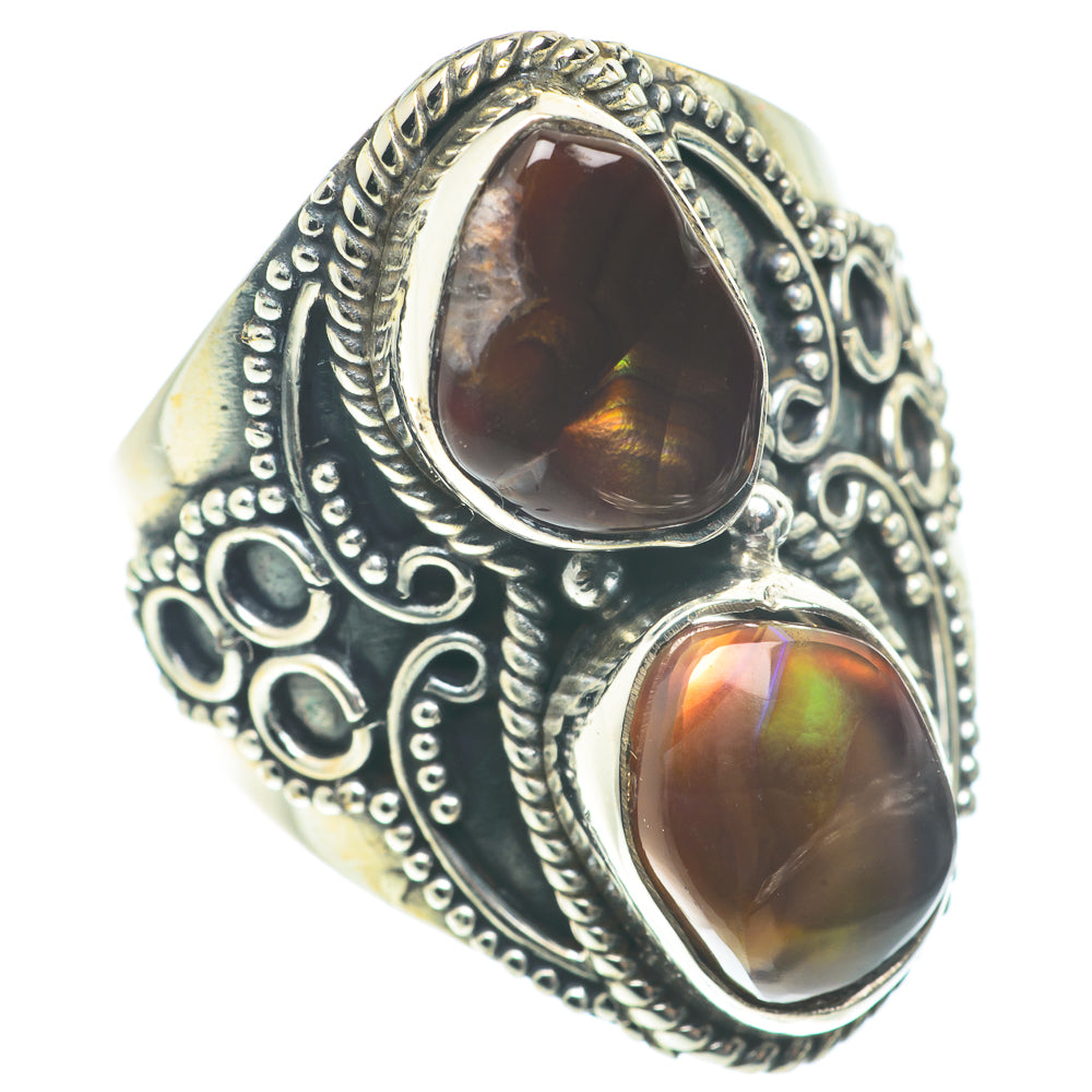Mexican Fire Agate Rings handcrafted by Anasilvercos - RING65890