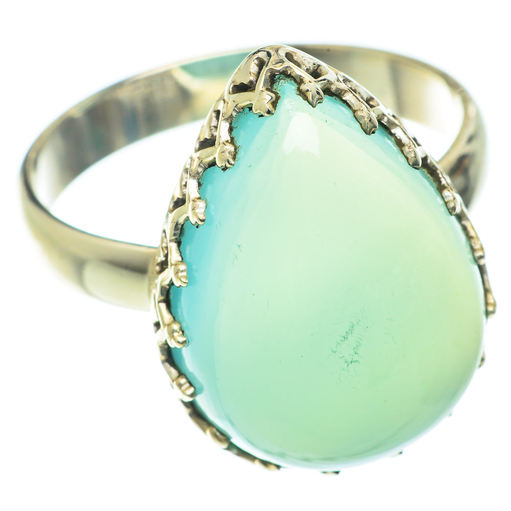 Aqua Chalcedony Rings handcrafted by Anasilvercos - RING65921