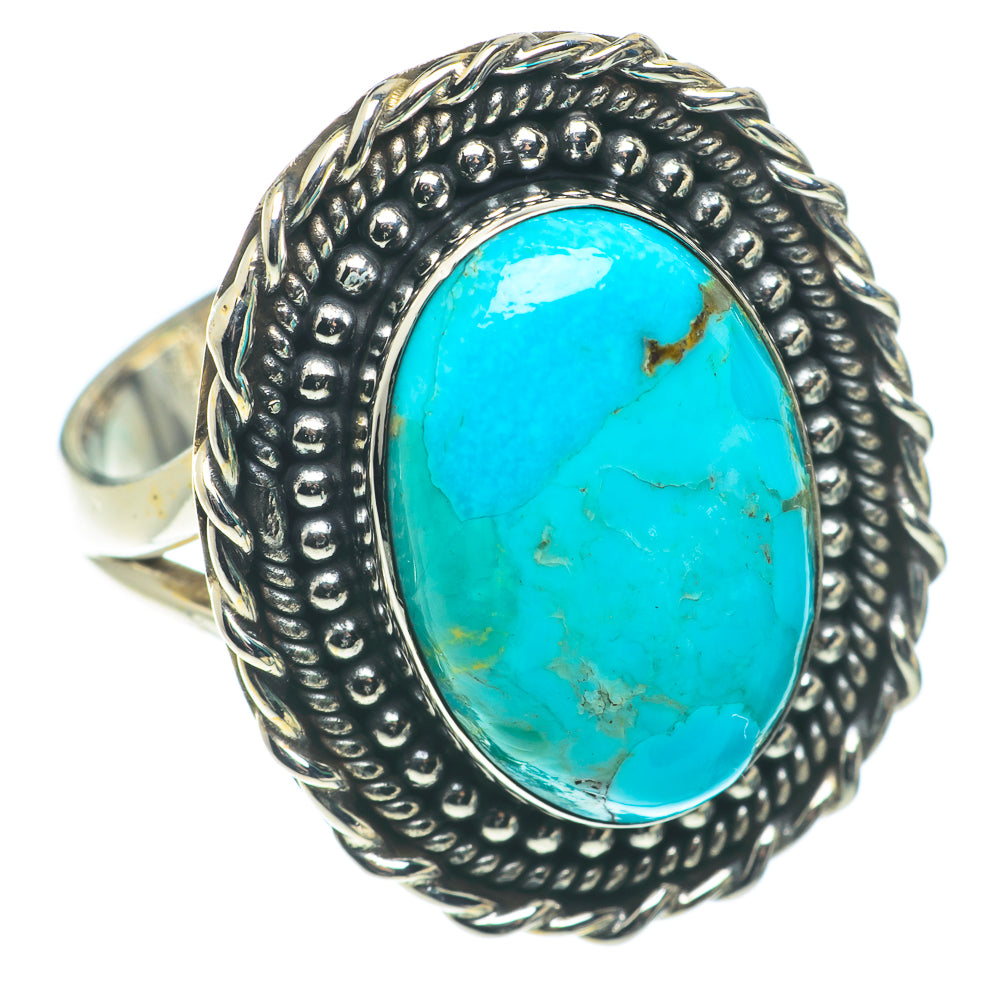 Arizona Turquoise Rings handcrafted by Anasilvercos - RING65923