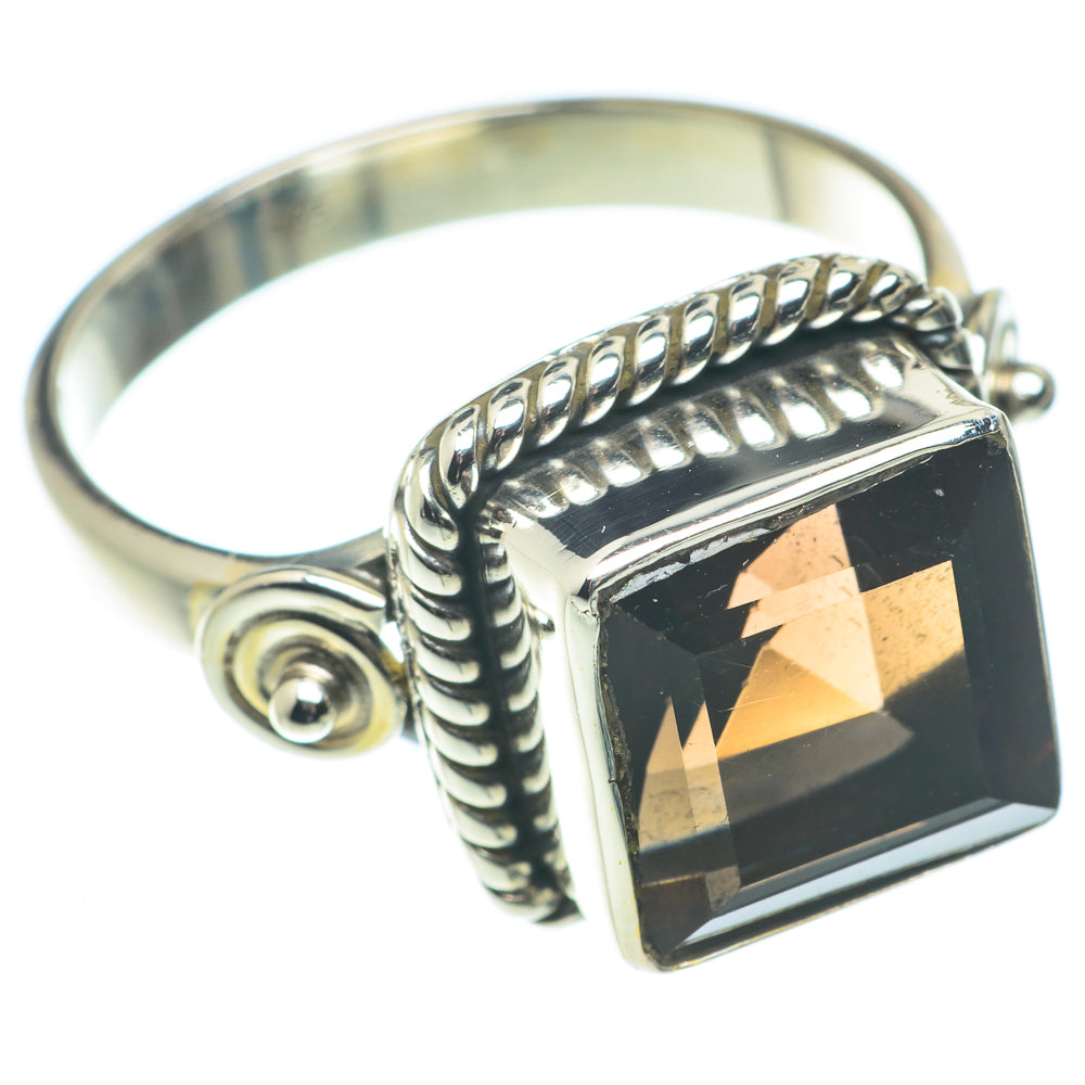Smoky Quartz Rings handcrafted by Anasilvercos - RING65928
