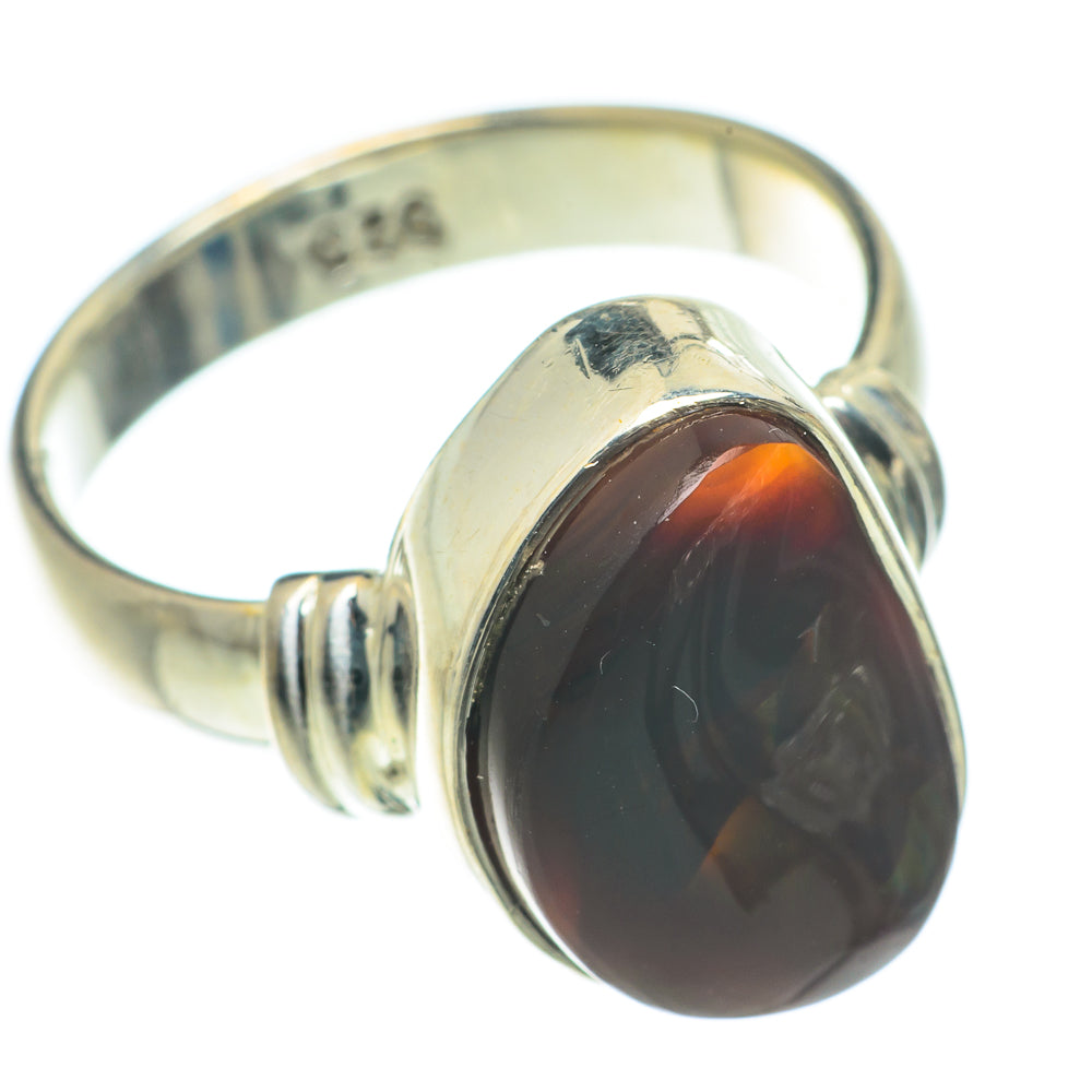 Mexican Fire Agate Rings handcrafted by Anasilvercos - RING65929