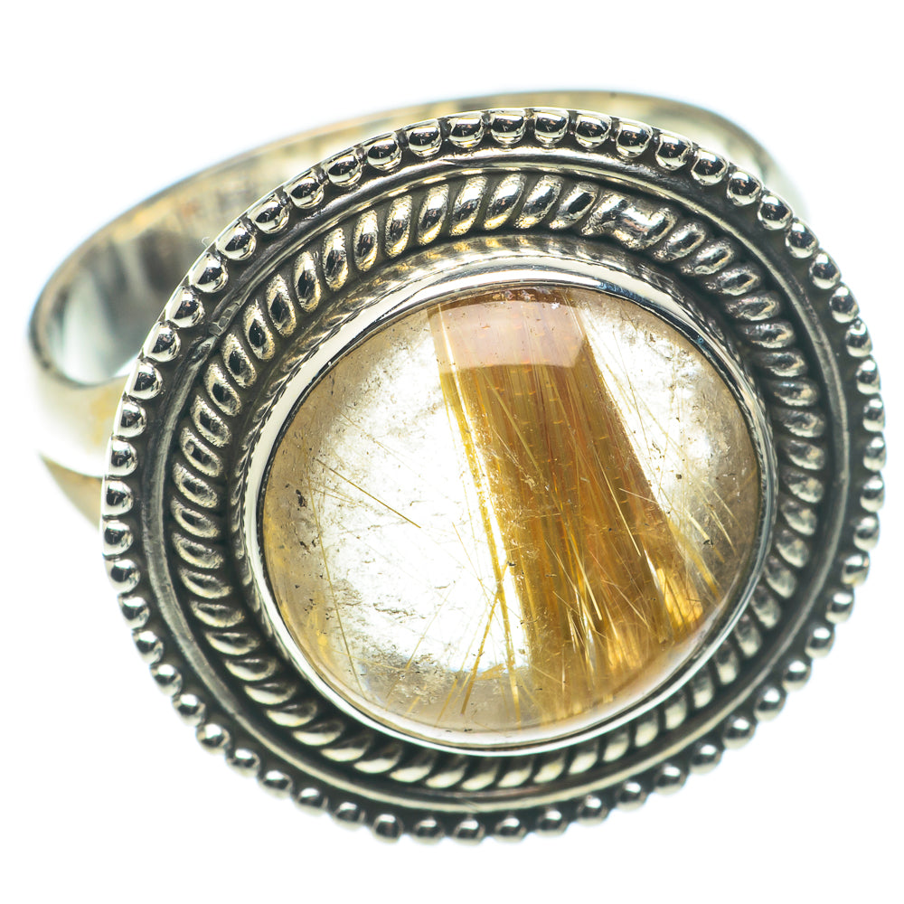 Rutilated Quartz Rings handcrafted by Anasilvercos - RING65940
