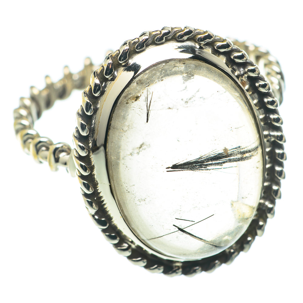 Tourmalinated Quartz Rings handcrafted by Anasilvercos - RING65945
