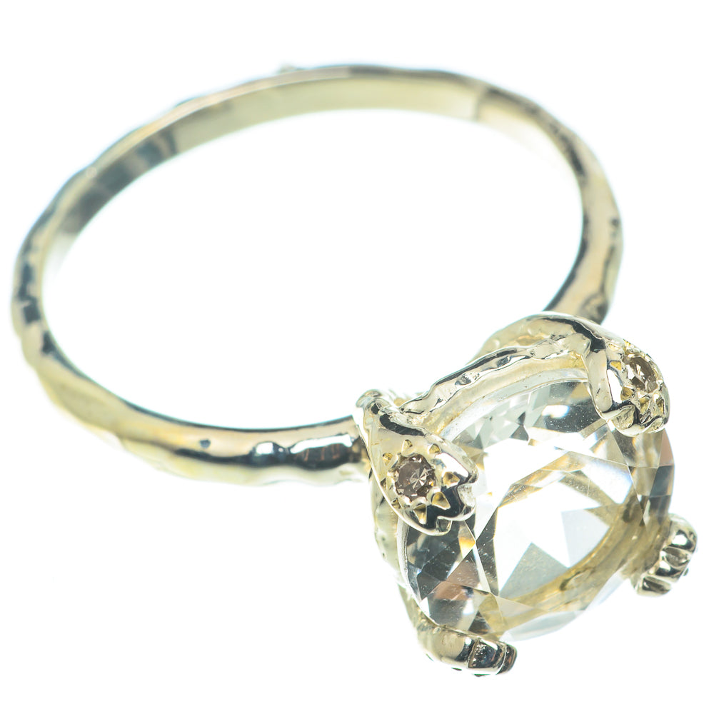 White Quartz Rings handcrafted by Anasilvercos - RING65947