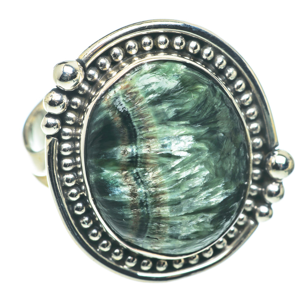 Seraphinite Rings handcrafted by Anasilvercos - RING65984