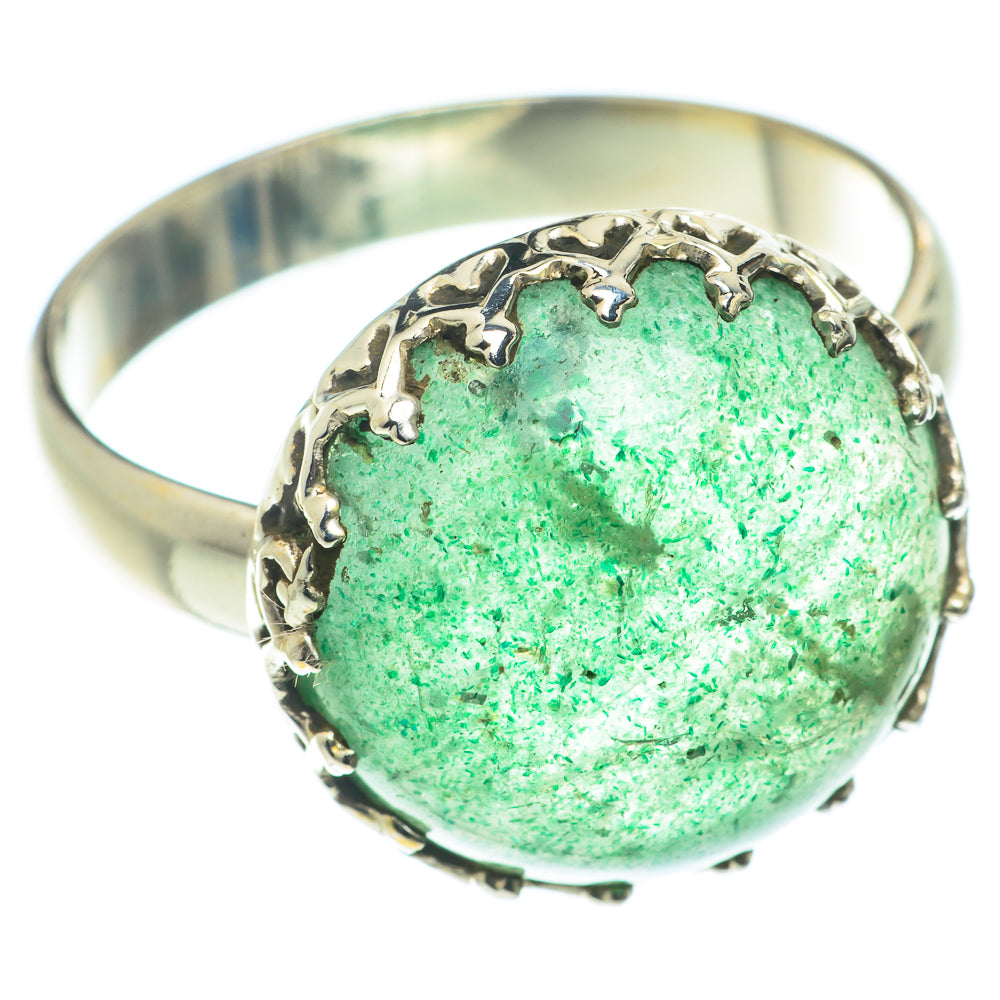 Green Aventurine Rings handcrafted by Anasilvercos - RING65985