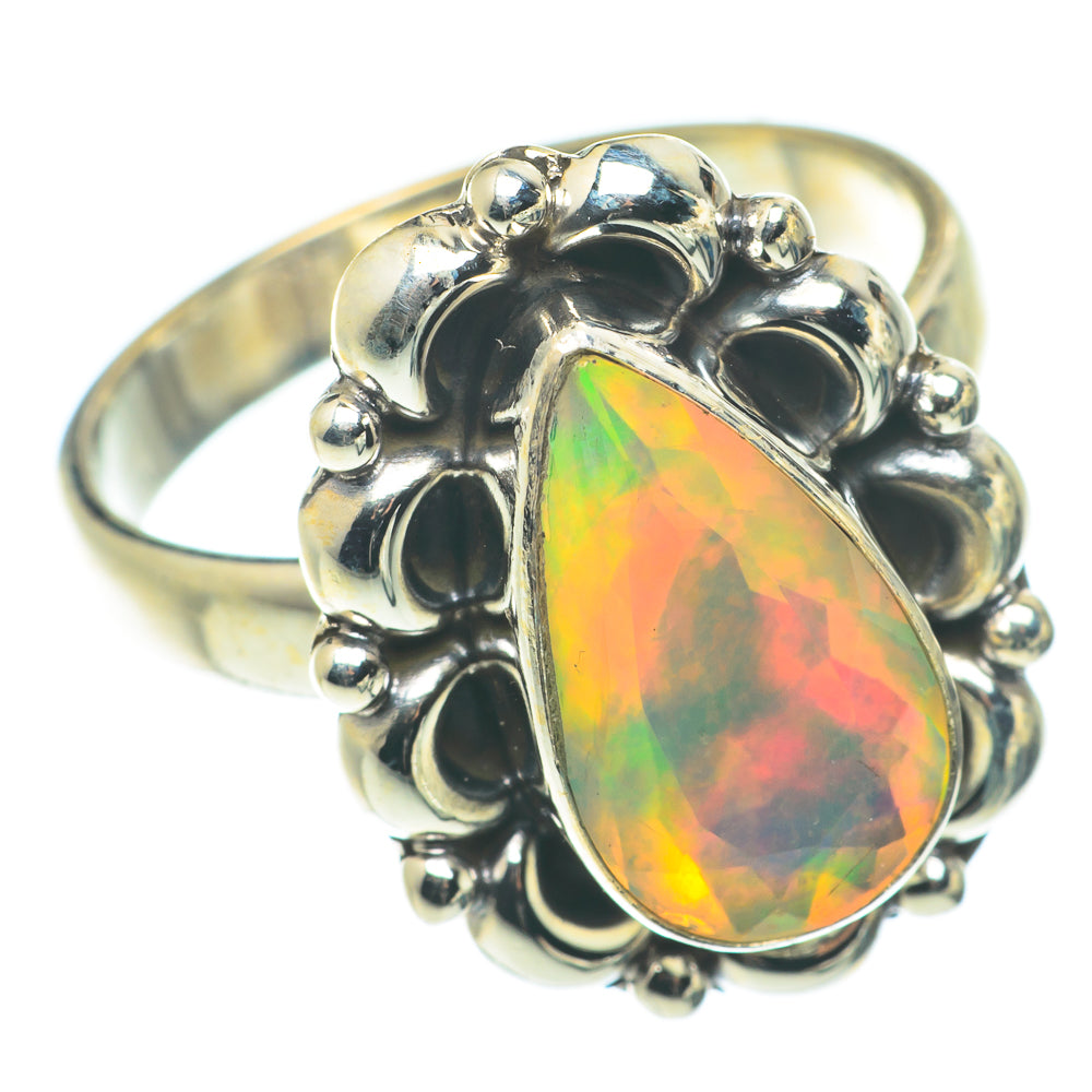 Ethiopian Opal Rings handcrafted by Anasilvercos - RING66008