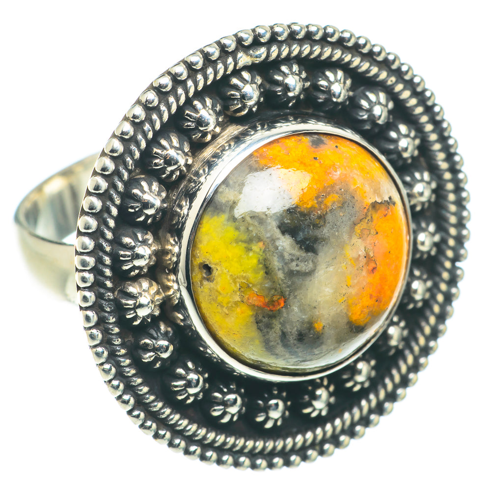 Bumble Bee Jasper Rings handcrafted by Anasilvercos - RING66009