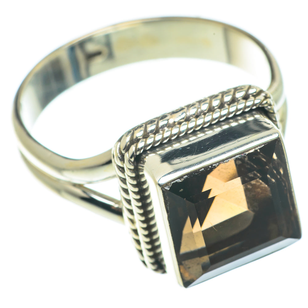 Smoky Quartz Rings handcrafted by Anasilvercos - RING66019