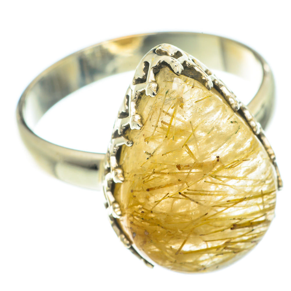 Rutilated Quartz Rings handcrafted by Anasilvercos - RING66028