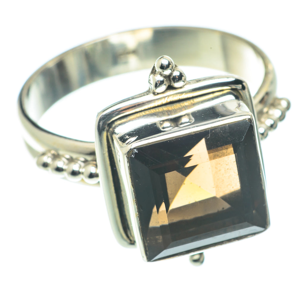 Smoky Quartz Rings handcrafted by Anasilvercos - RING66045