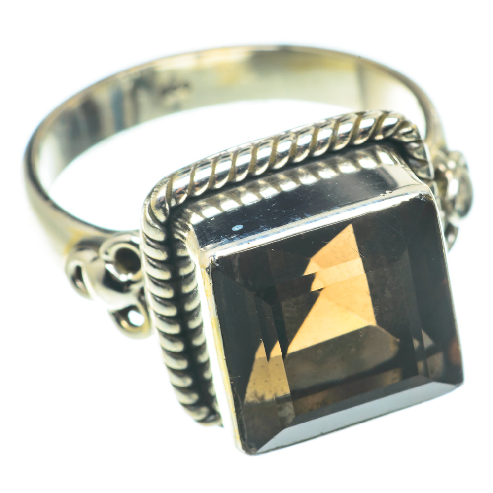 Smoky Quartz Rings handcrafted by Anasilvercos - RING66047