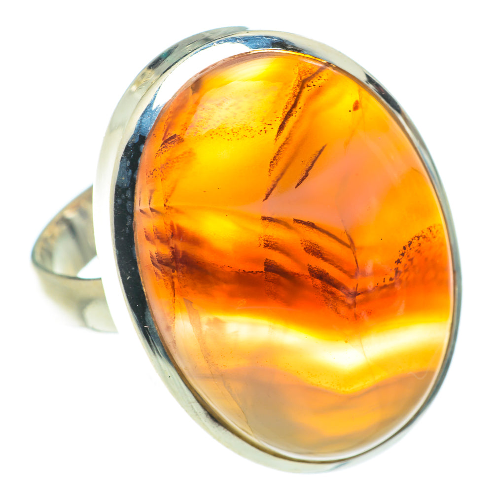 Botswana Agate Rings handcrafted by Anasilvercos - RING66049