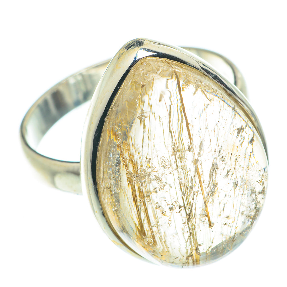 Rutilated Quartz Rings handcrafted by Anasilvercos - RING66054