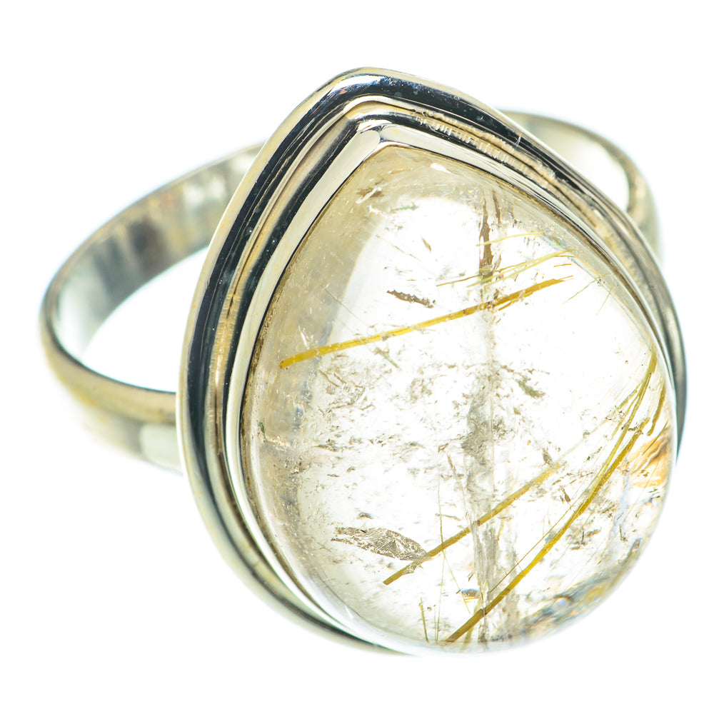 Rutilated Quartz Rings handcrafted by Anasilvercos - RING66057